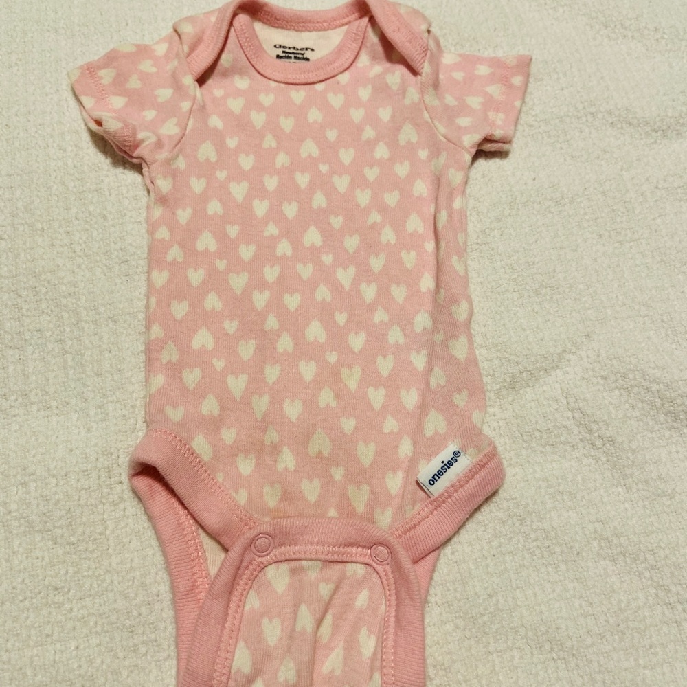Gerber newborn heart onesie